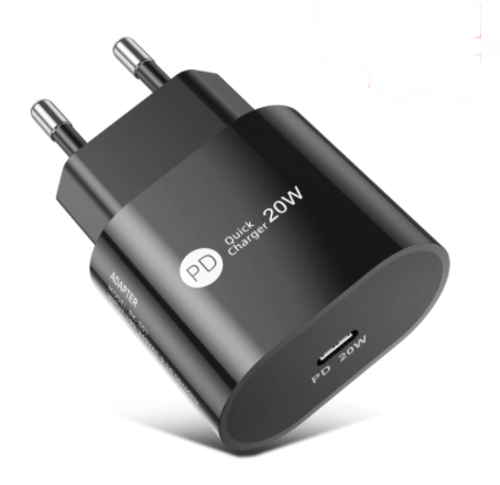 Chargeur 230V 20W usbC noir Bulk (PD 2.0)