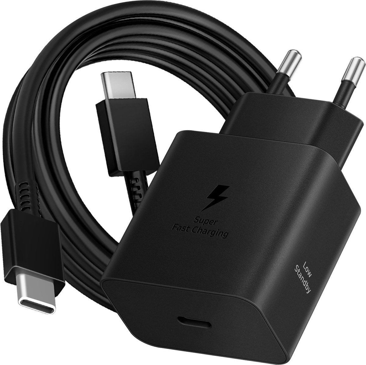 Chargeur 230V Samsung EP-T4511XBEGEU 45W usbC + usbC noir