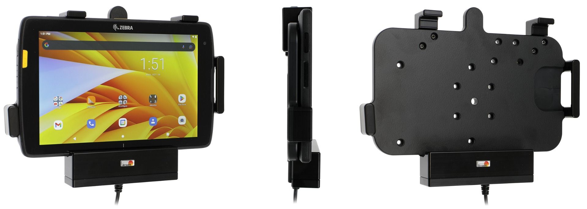 Brodit active holder MUC Zebra ET40/45 8" VESA 75