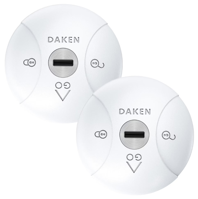 Serrure de sécurité Saturn GO blanc 2x avec 4 clés