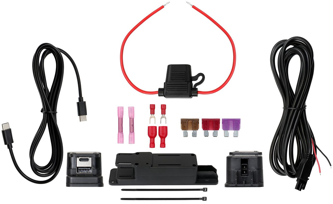 Chargeur 12/24V Brodit USB-C QC 3.0 fixé installation