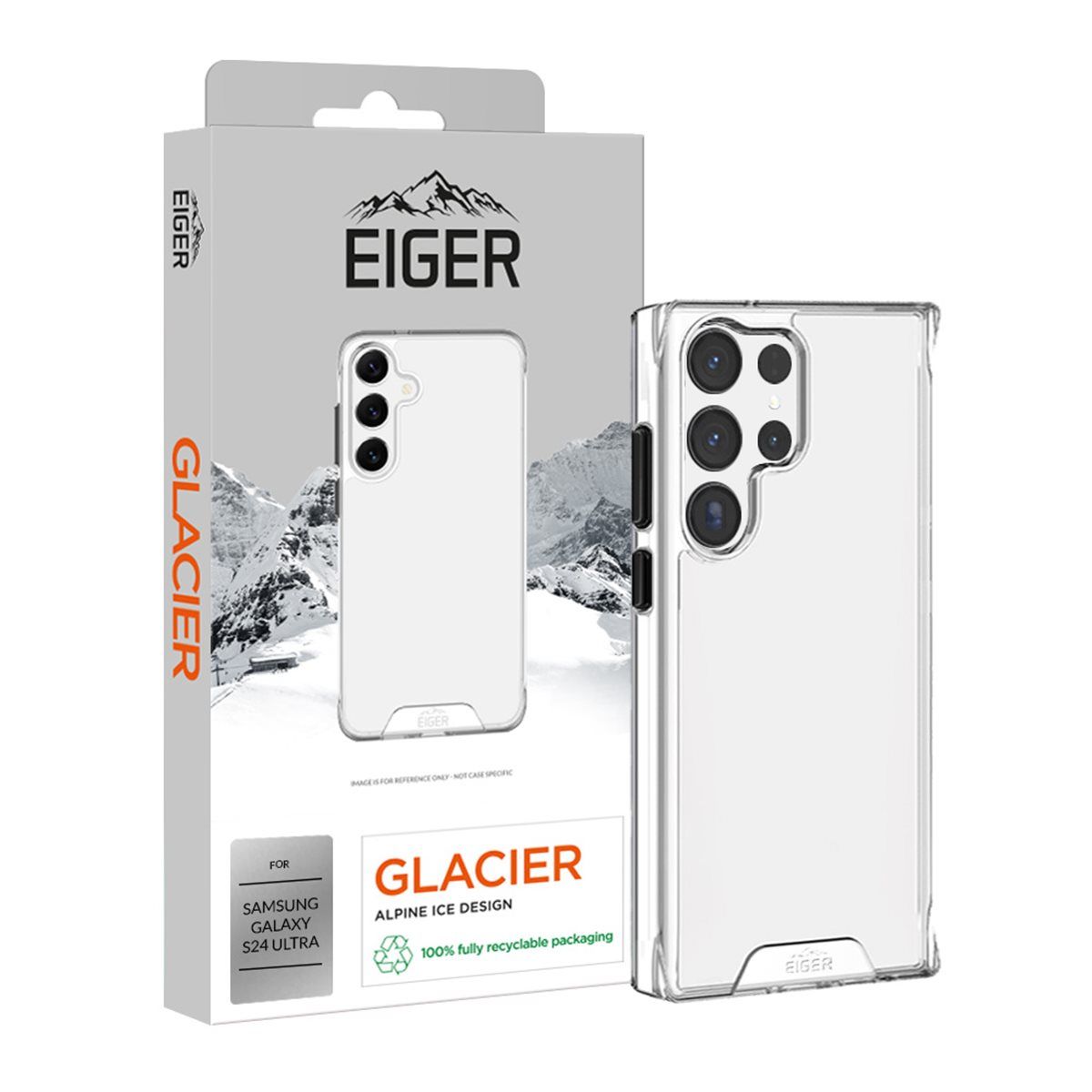 Eiger Glacier case Samsung Galaxy S24 Ultra - transparant