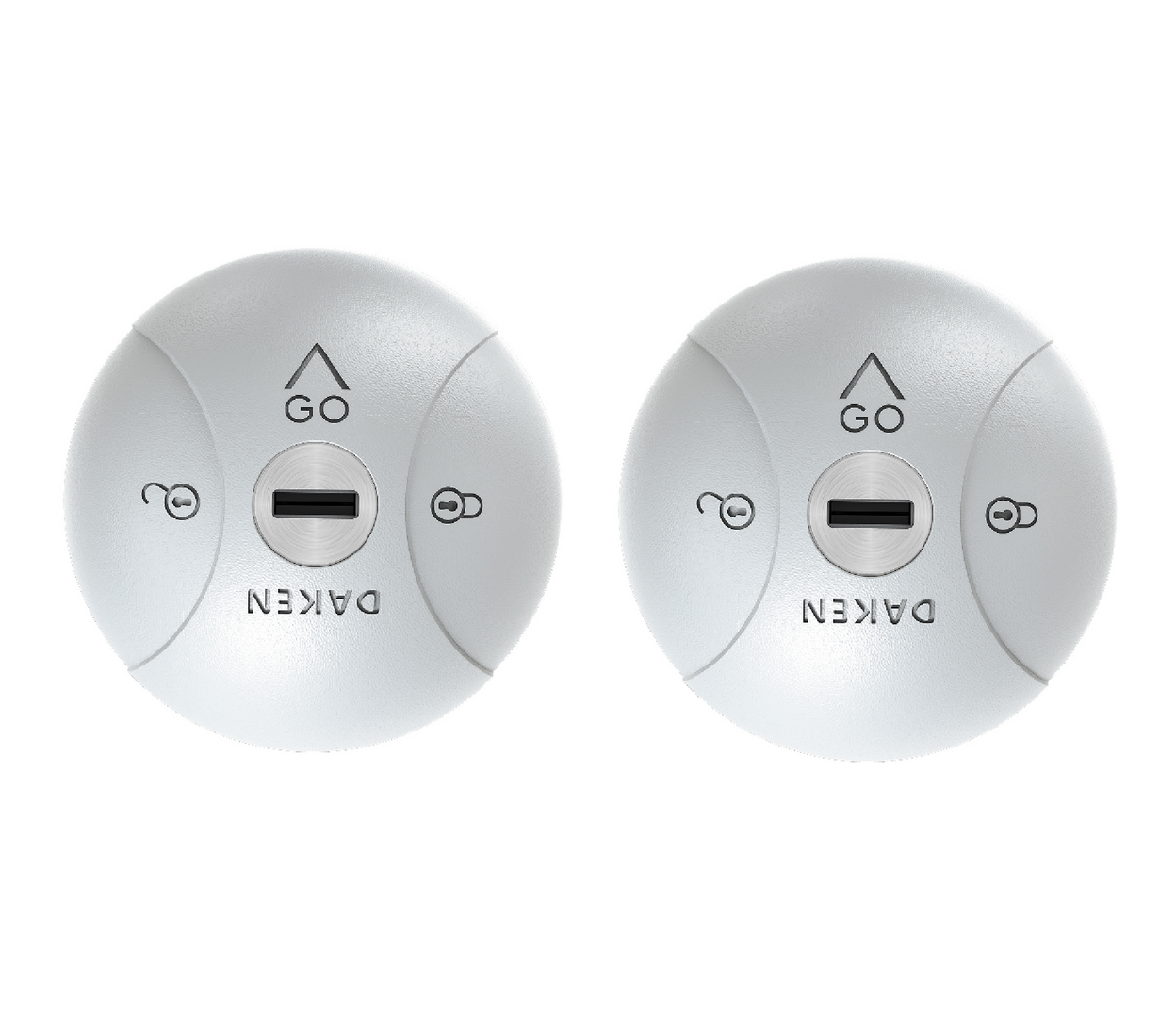 Serrure de sécurité Saturn GO gris 2x avec 4 clés