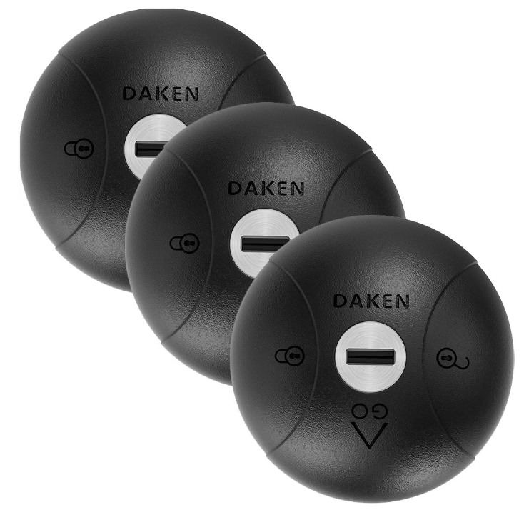 Serrure de sécurité Saturn GO noir 3x avec 6 clés