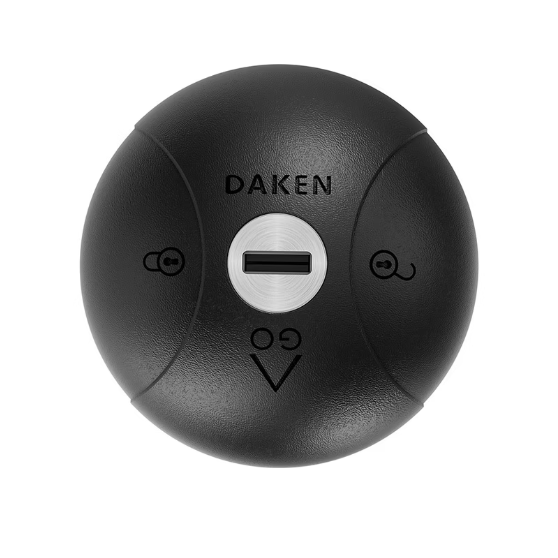 Serrure de sécurité Saturn GO noir 1x avec 2 clés