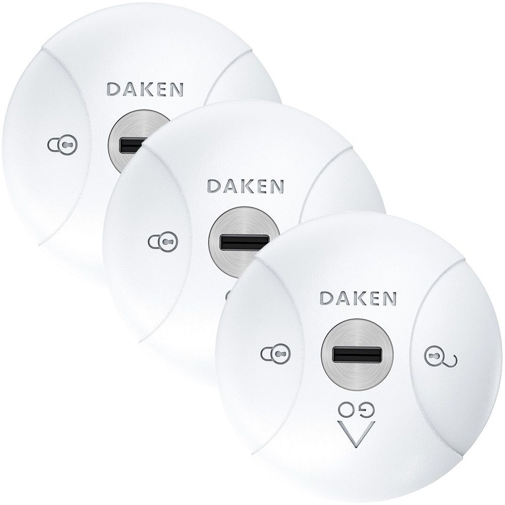 Serrure de sécurité Saturn GO blanc 3x avec 6 clés