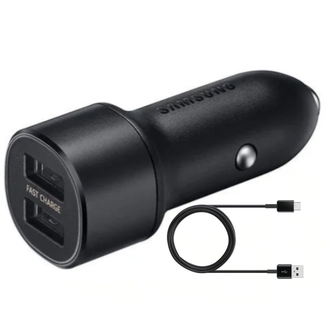 Chargeur12/24V Samsung EP-L1100WBEGEU 2x usbA + usbC  noir