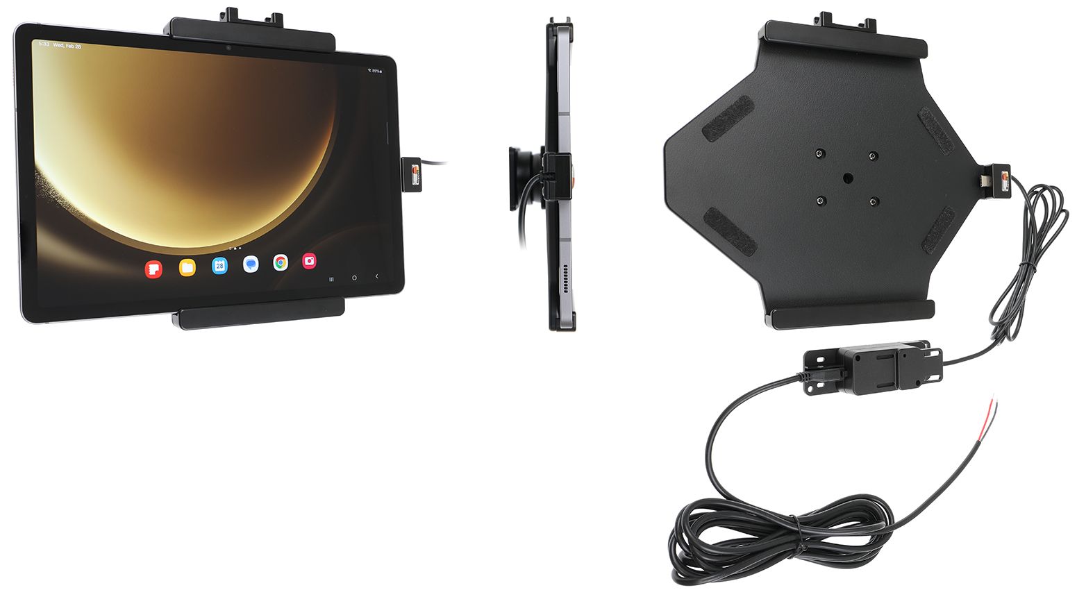 Brodit support/chargeur Samsung Tab S9 FE / S10 FE fixé