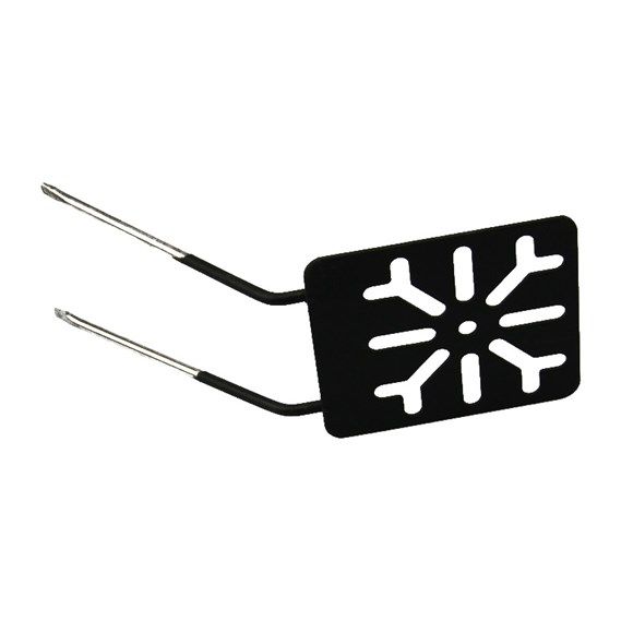 Plaque de montage radio, 2 pins lang