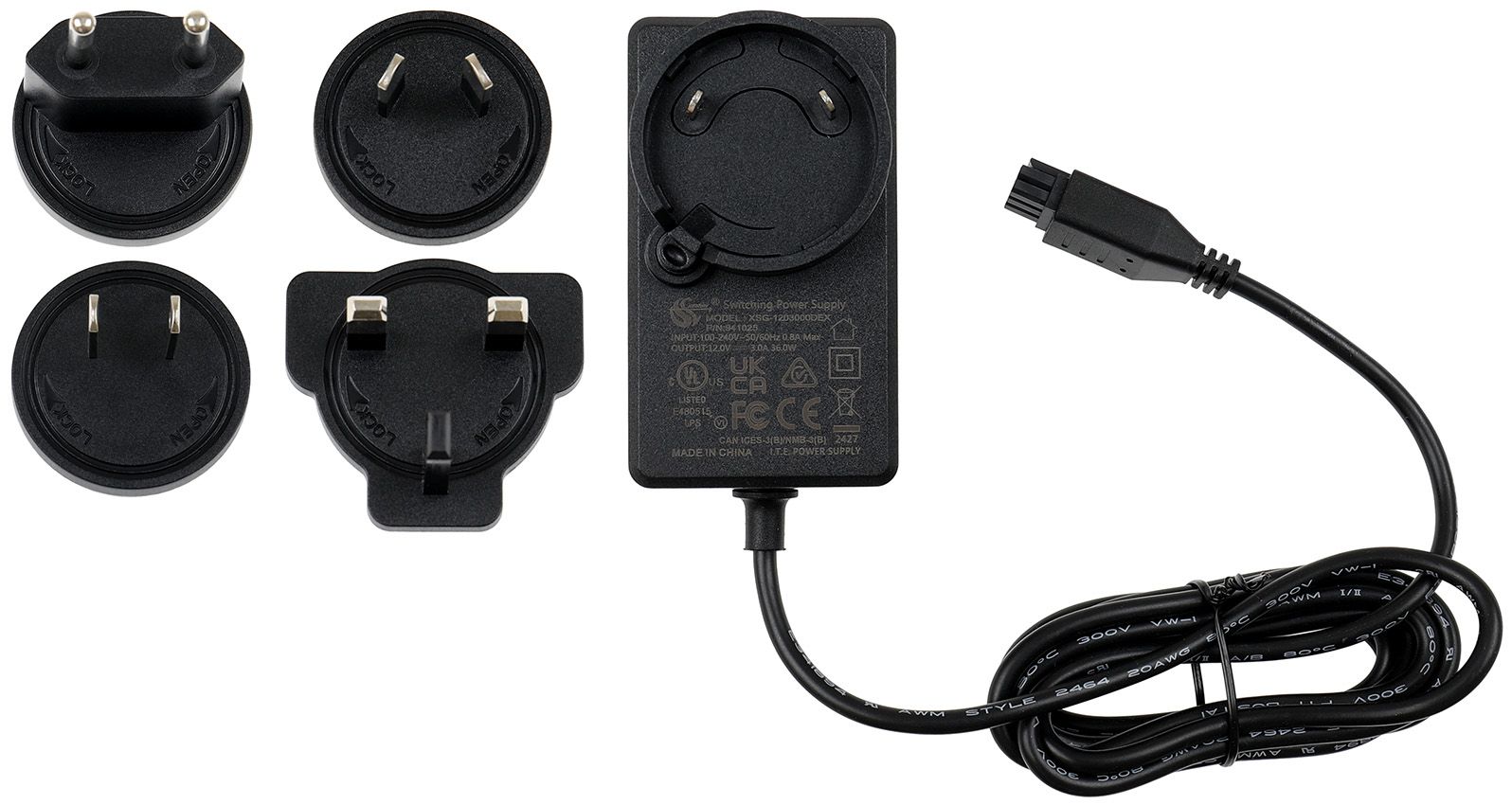 Lader 230V - 12V / 3A Brodit 6-pin Molex out